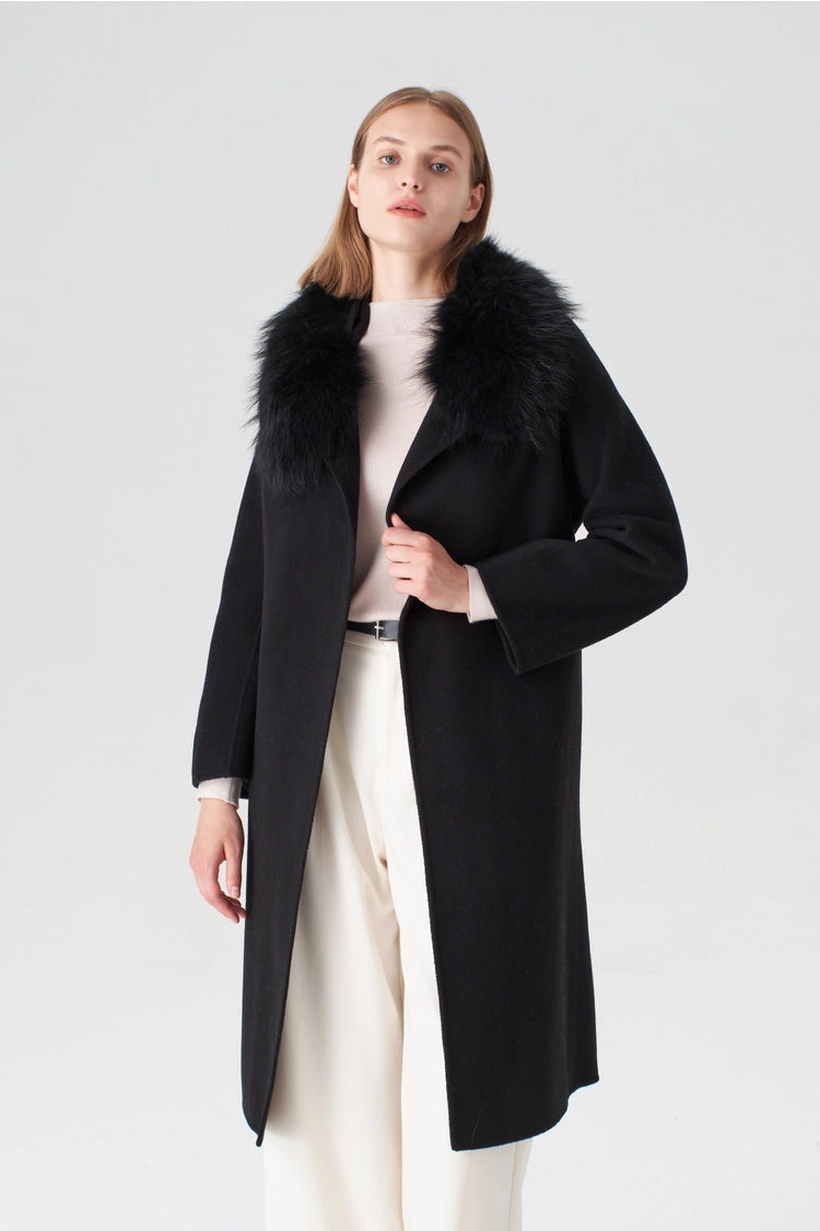 Black Cashmere Blend Coat