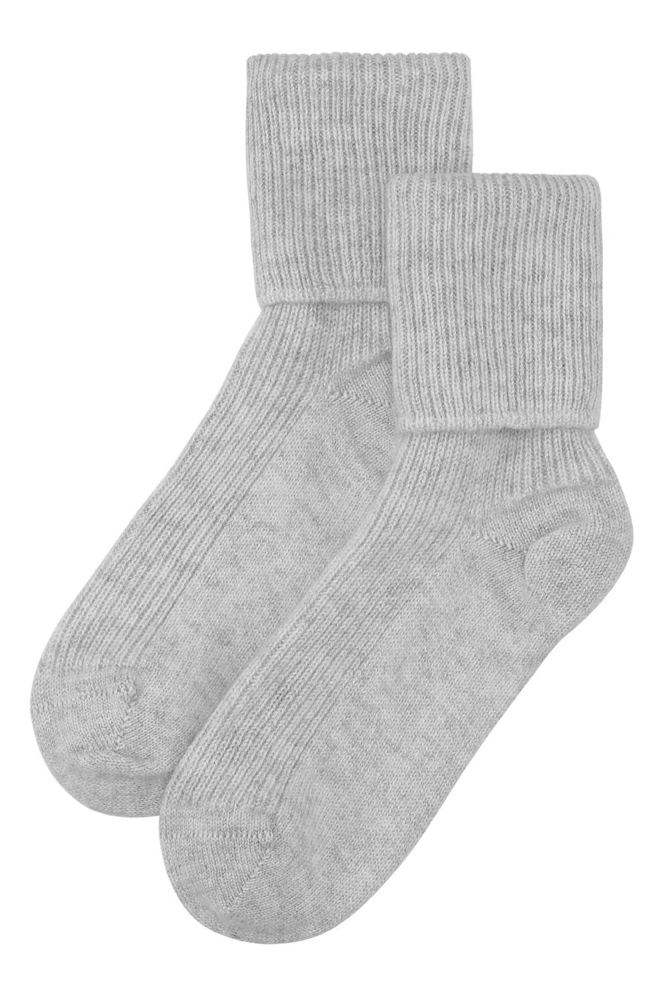 100% Cashmere Bed Socks - Grey